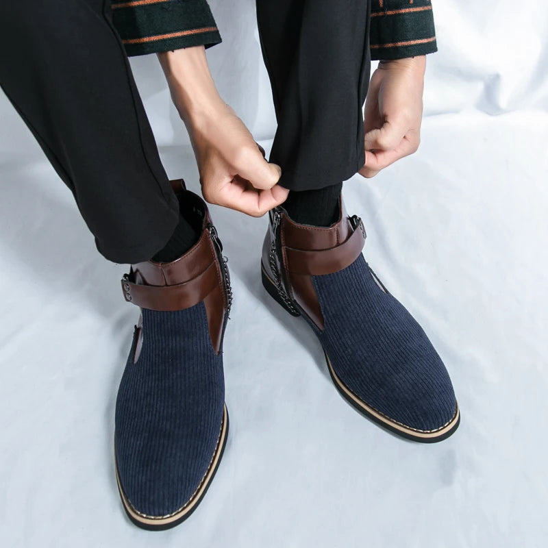 VOIDWEAR SIGNAL_VANISH_11 ☰ split leather ankle casual shoes with side-zip closure, breathable construction, and ritual-inspired minimalist design