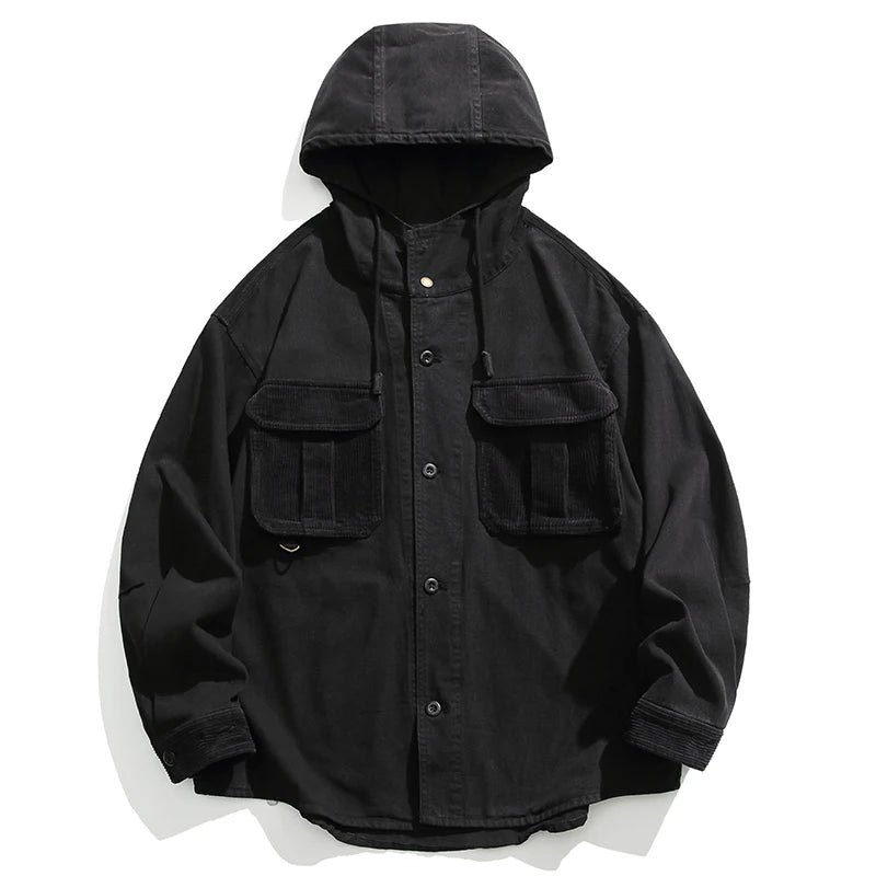 VOIDWEAR VDR_VANISH_07 Shadow ritual-coded vanish-mode streetwear jacket men’s spring autumn cotton oversized utility