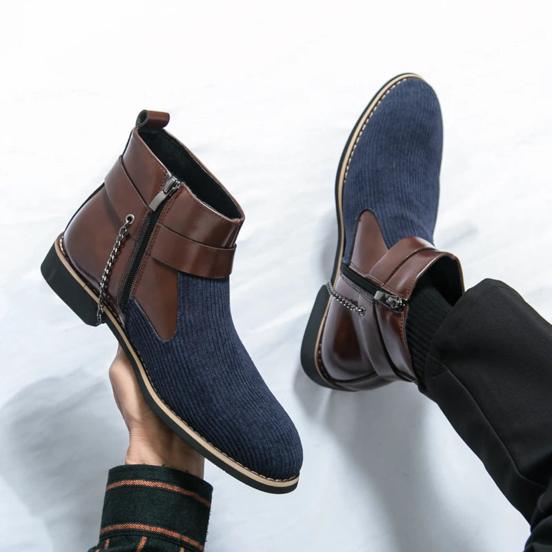 VOIDWEAR SIGNAL_VANISH_11 ☰ split leather ankle casual shoes with side-zip closure, breathable construction, and ritual-inspired minimalist design