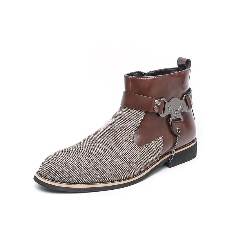 VOIDWEAR SIGNAL_VANISH_11 ☰ split leather ankle casual shoes with side-zip closure, breathable construction, and ritual-inspired minimalist design