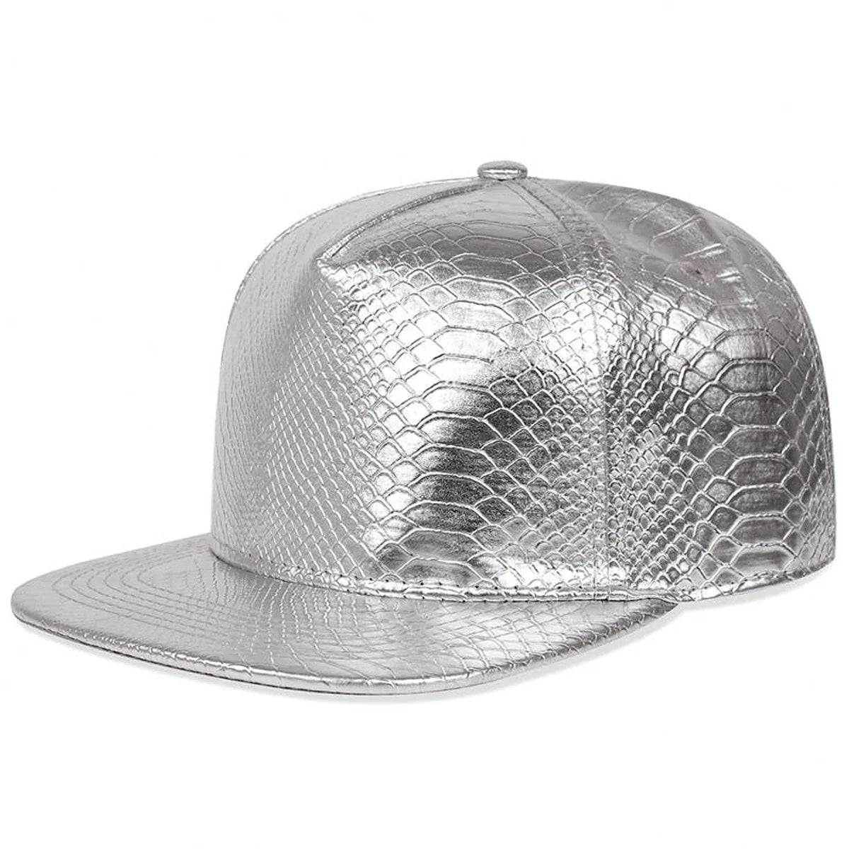VOIDWEAR VDR_SIGNAL_CAP ☰ python-pattern leather hip-hop cap with adjustable strap and minimalist techwear aesthetic