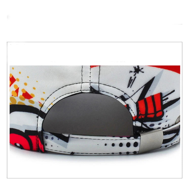 VOIDWEAR SIGNAL_VANISH_09 cotton graffiti baseball cap with adjustable strap, designed for four-season urban streetwear in the U.S. and EU