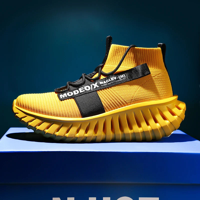 VOIDWEAR SIGNAL_VANISH_07 mesh sneakers, lightweight breathable techwear-inspired streetwear shoes with ankle wrap design