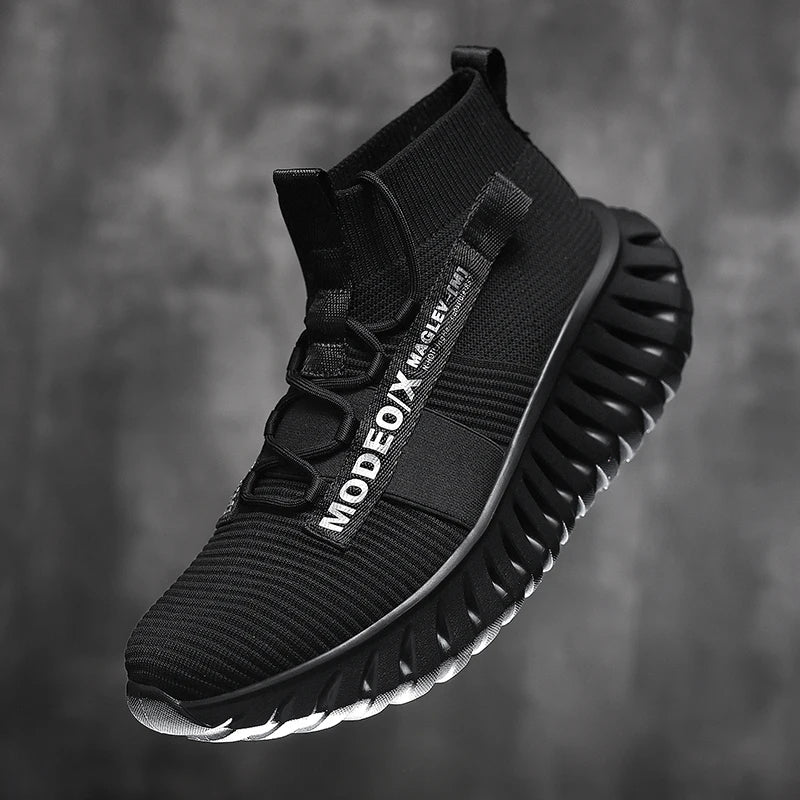 VOIDWEAR SIGNAL_VANISH_07 mesh sneakers, lightweight breathable techwear-inspired streetwear shoes with ankle wrap design
