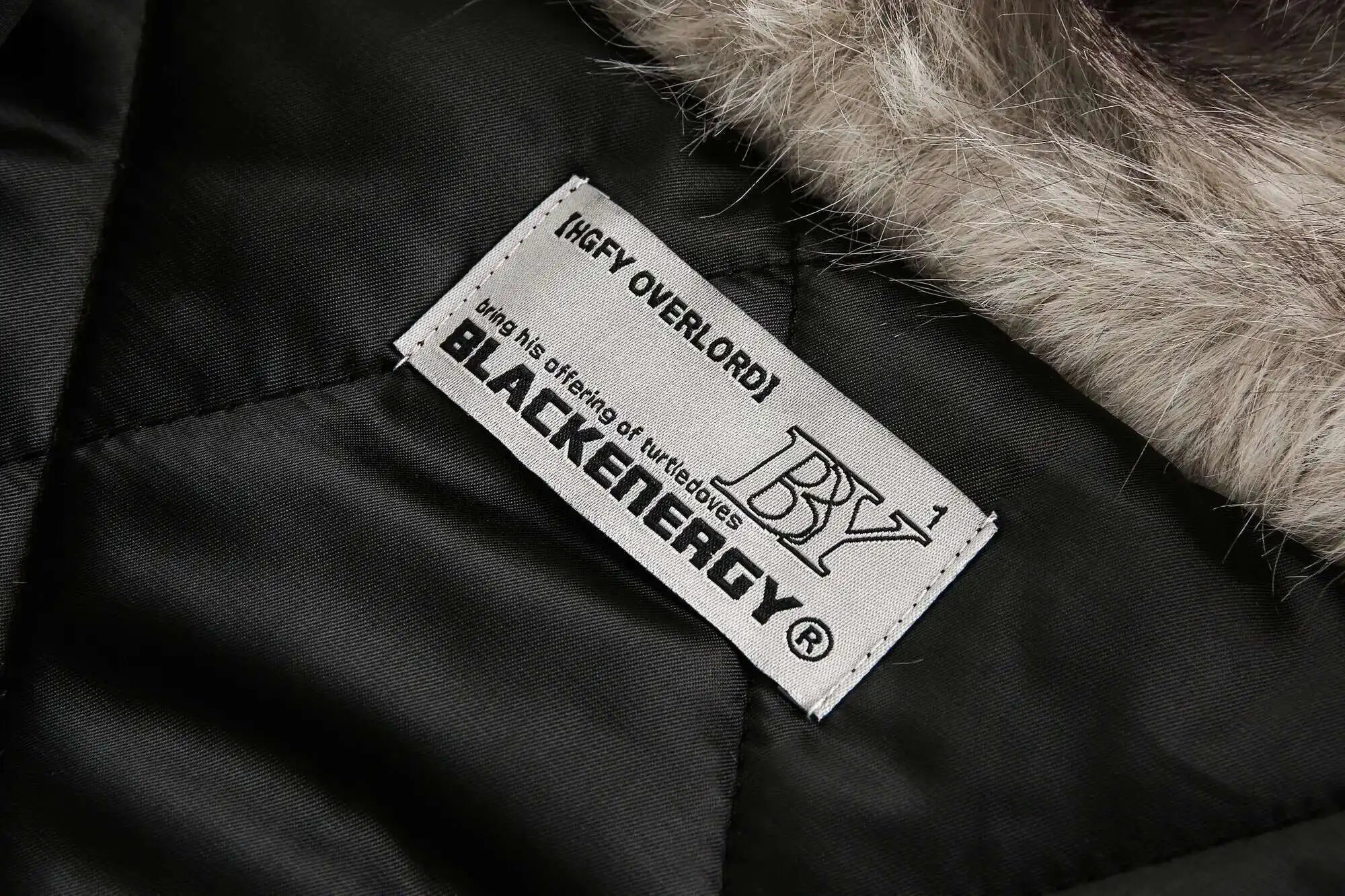 VOIDWEAR VDR_VANISH_05 brown padded fur hooded jacket, oversized unisex winter streetwear system, vanish mode ritual coat, U.S. & EU streetwear trend 2025