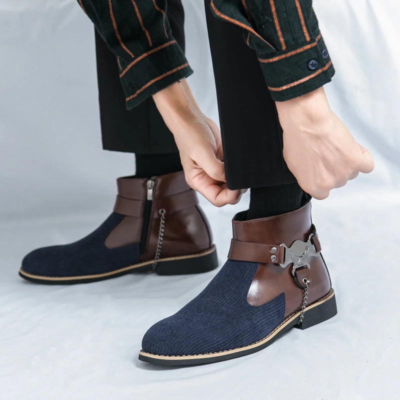 VOIDWEAR SIGNAL_VANISH_11 ☰ split leather ankle casual shoes with side-zip closure, breathable construction, and ritual-inspired minimalist design