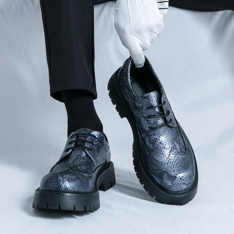 VDR_TRAVEL_23 ∆ men’s retro chunky sole leather shoes, breathable PU insole, casual travel styling, U.S. + EU SEO optimized