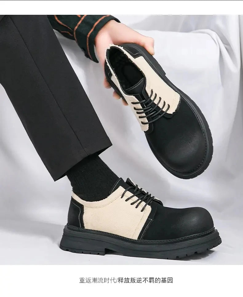 VOIDWEAR SIGNAL_VANISH_06 ☰ Derby System Shoes in Oxford fabric with PU lining and rubber outsole, ritual-inspired hybrid streetwear footwear
