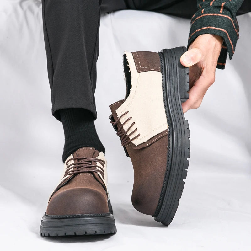 VOIDWEAR SIGNAL_VANISH_06 ☰ Derby System Shoes in Oxford fabric with PU lining and rubber outsole, ritual-inspired hybrid streetwear footwear