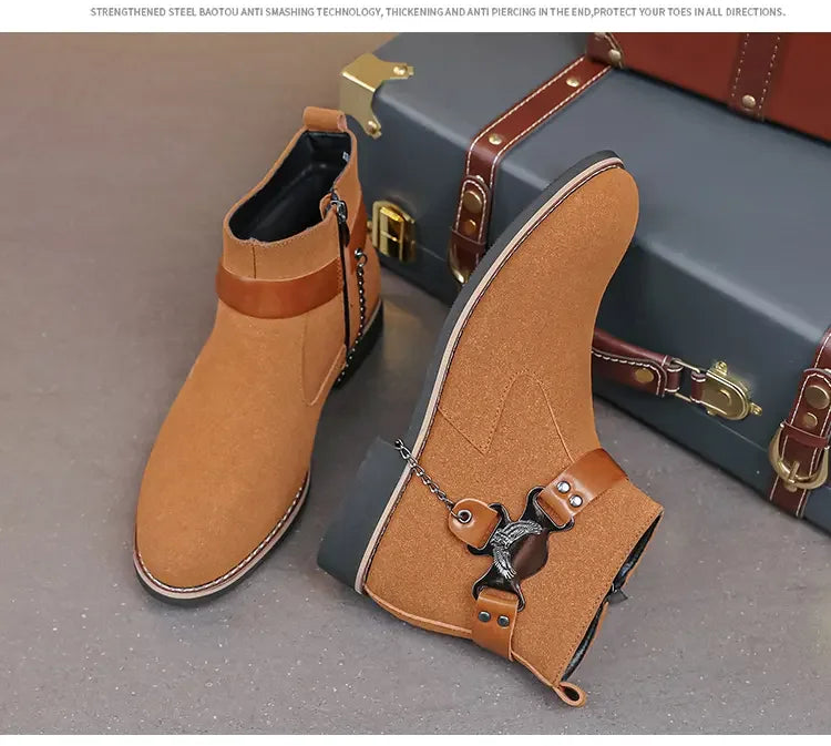 VOIDWEAR SIGNAL_VANISH_09 ☰ waterproof PU suede Chelsea-inspired streetwear boots with lace-up closure and ritual shadow-tech aesthetic
