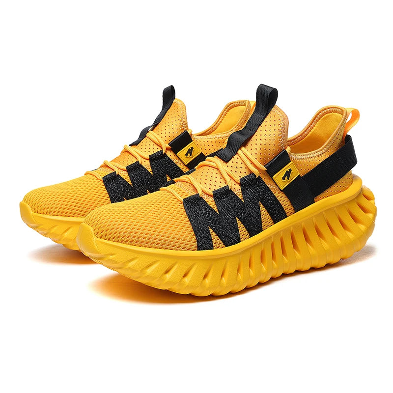 VOIDWEAR SIGNAL_RUN_09 ☰ men’s breathable air mesh running shoes with Flywire tech and EVA sole, ritual-inspired streetwear sneakers