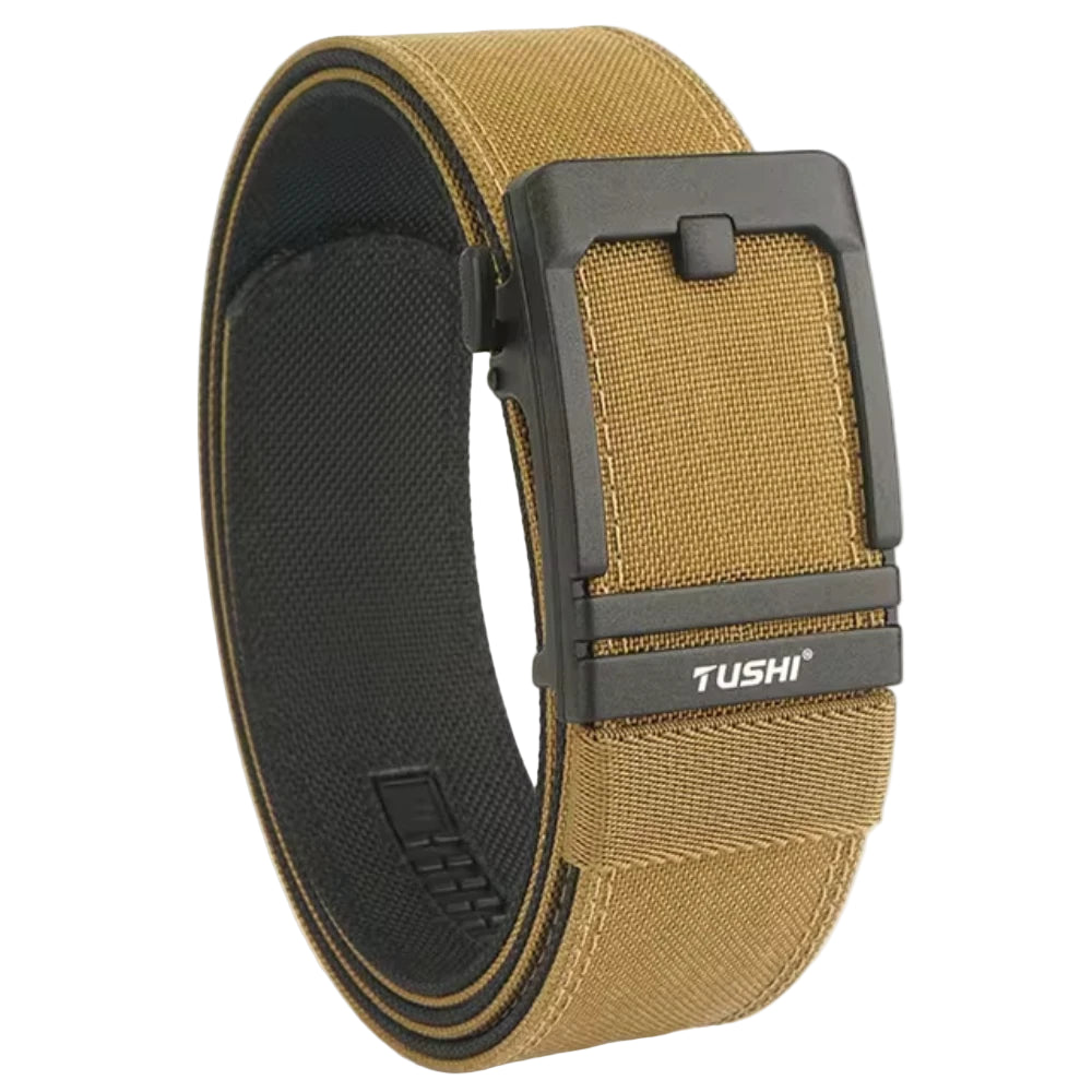 Voidwear SC//12 tactical nylon belt styled with cyberpunk cargo pants in urban night setting